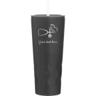 Personalized black 20 oz vacuum insulated tumbler with 'Nurse' design