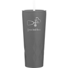 Personalized slate 20 oz vacuum insulated tumbler with 'Nurse' design