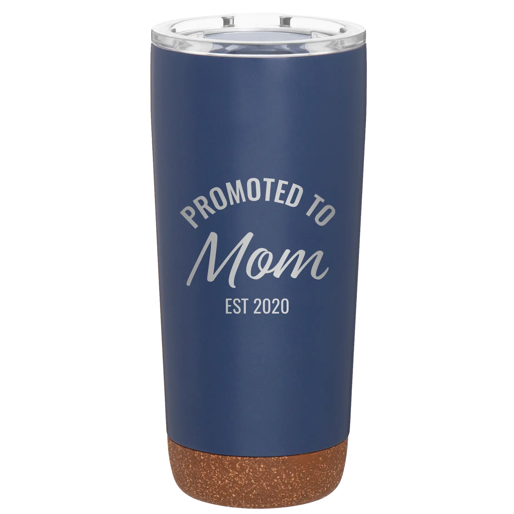 Personalized constellation 20 oz vacuum insulated tumbler with 'Promoted to Mom' design