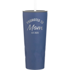 Personalized constellation 20 oz vacuum insulated tumbler with 'Promoted to Mom' design