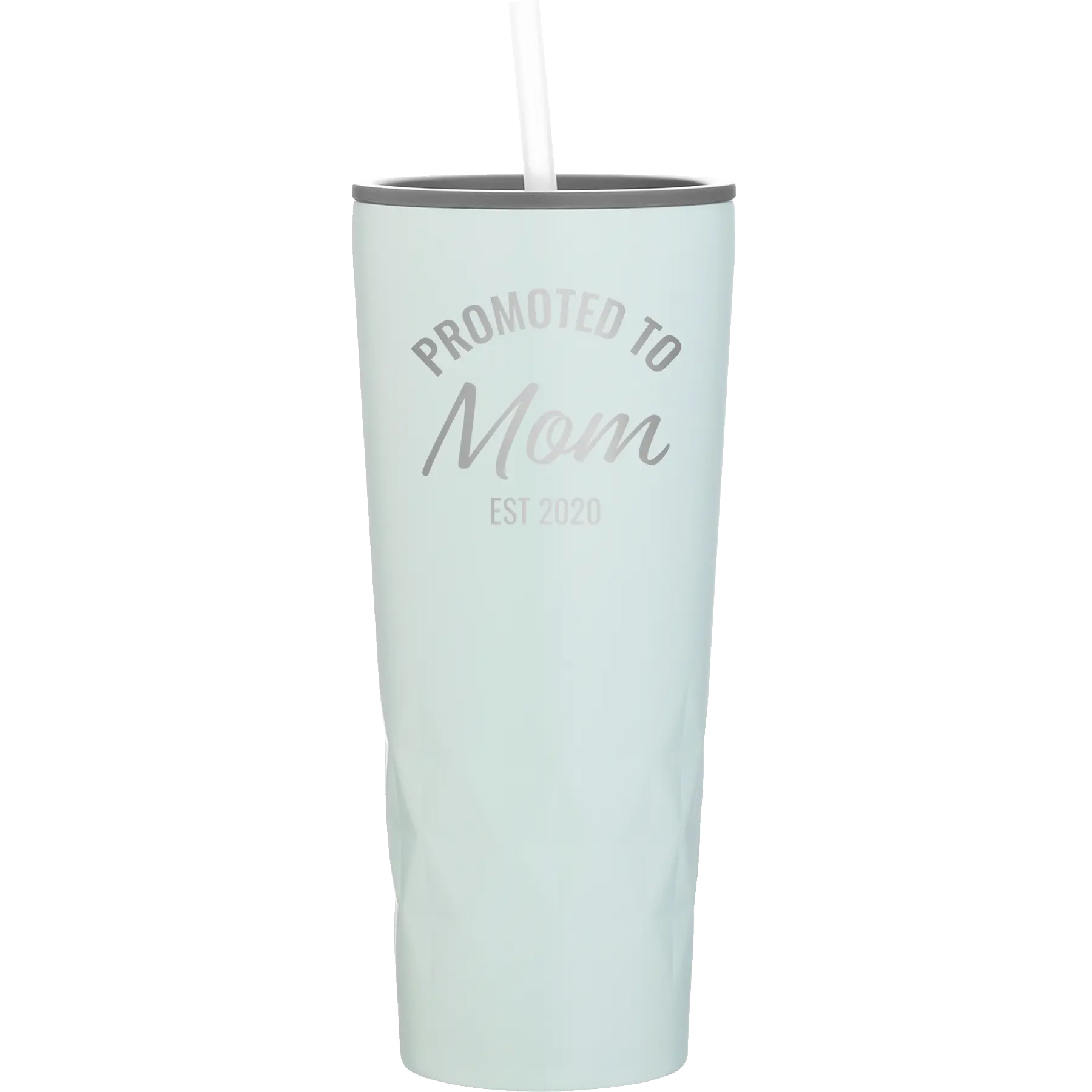 Personalized meadow 20 oz vacuum insulated tumbler with 'Promoted to Mom' design