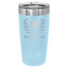 Personalized light blue 20 oz vacuum insulated tumbler with 'Years' design