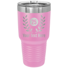 Personalized light purple 30 oz vacuum insulated tumbler with 'Years' design