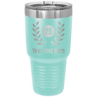 Personalized teal 30 oz vacuum insulated tumbler with 'Years' design
