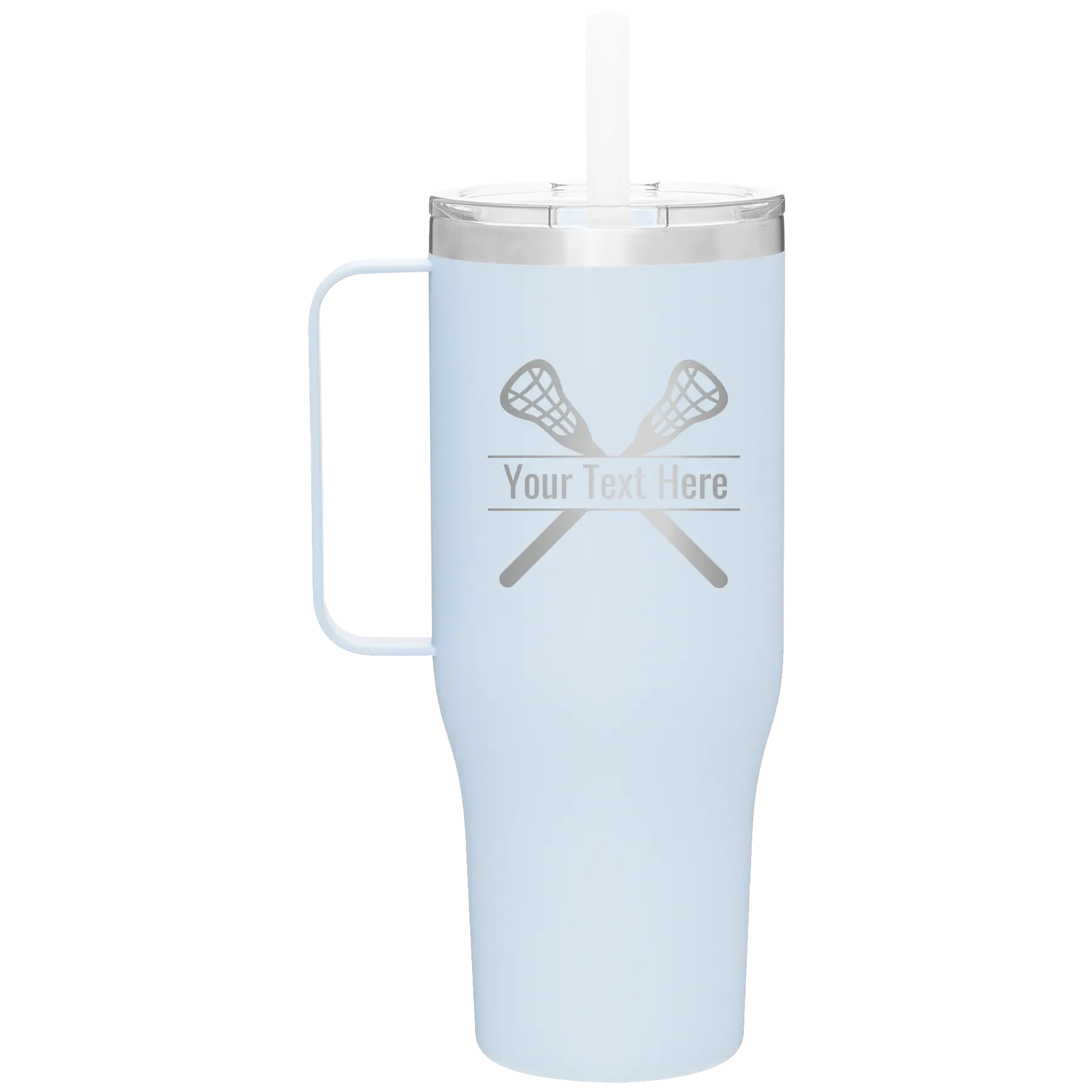Personalized landfall 40 oz vacuum insulated tumbler mug with 'Lacrosse' design