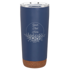 Personalized constellation 20 oz vacuum insulated tumbler with 'Flower Frame 1' design