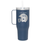 Personalized constellation 40 oz vacuum insulated tumbler mug with 'Football Helmet' design
