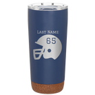 Personalized constellation 20 oz vacuum insulated tumbler with 'Football Helmet' design