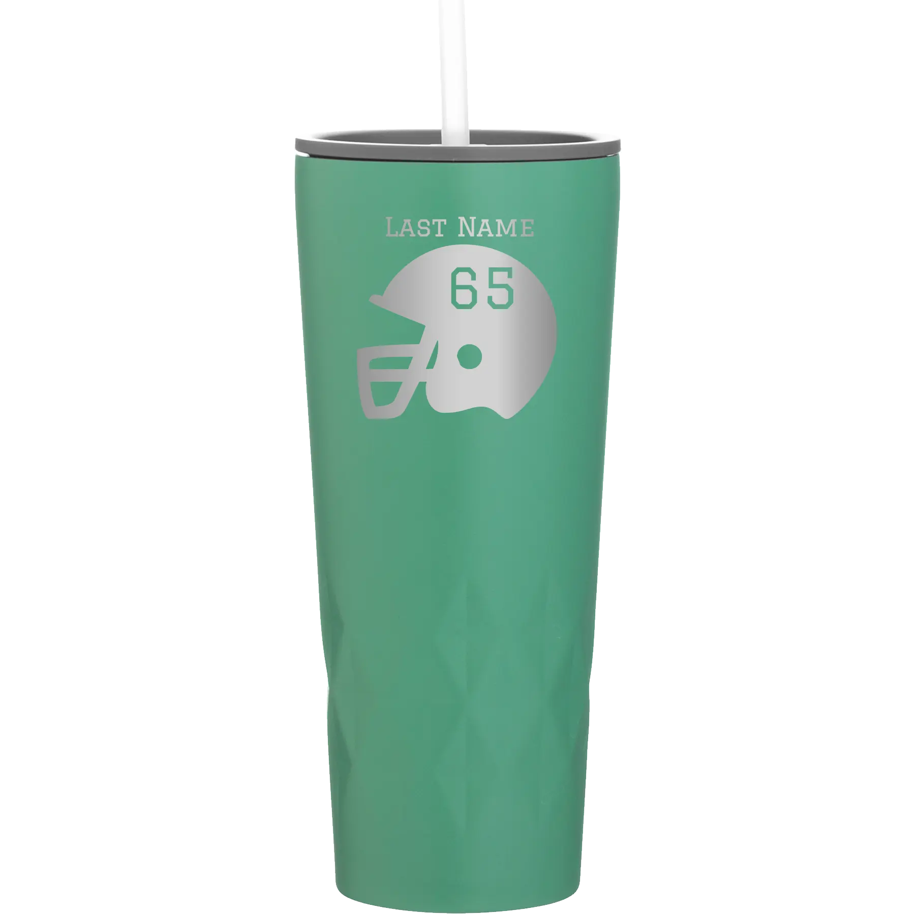 Personalized forage 20 oz vacuum insulated tumbler with 'Football Helmet' design