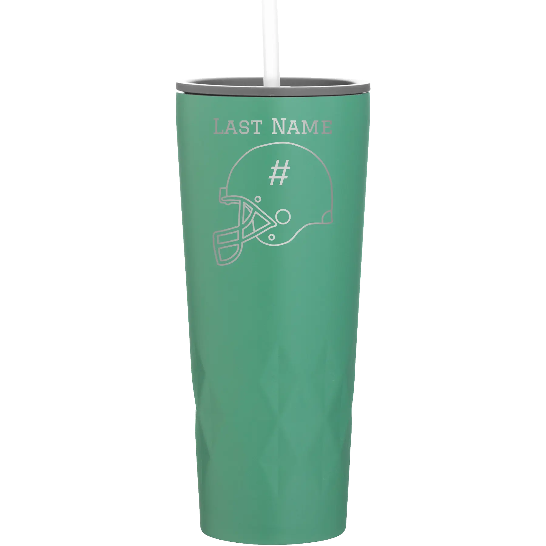 Personalized forage 20 oz vacuum insulated tumbler with 'Football Helmet 2' design