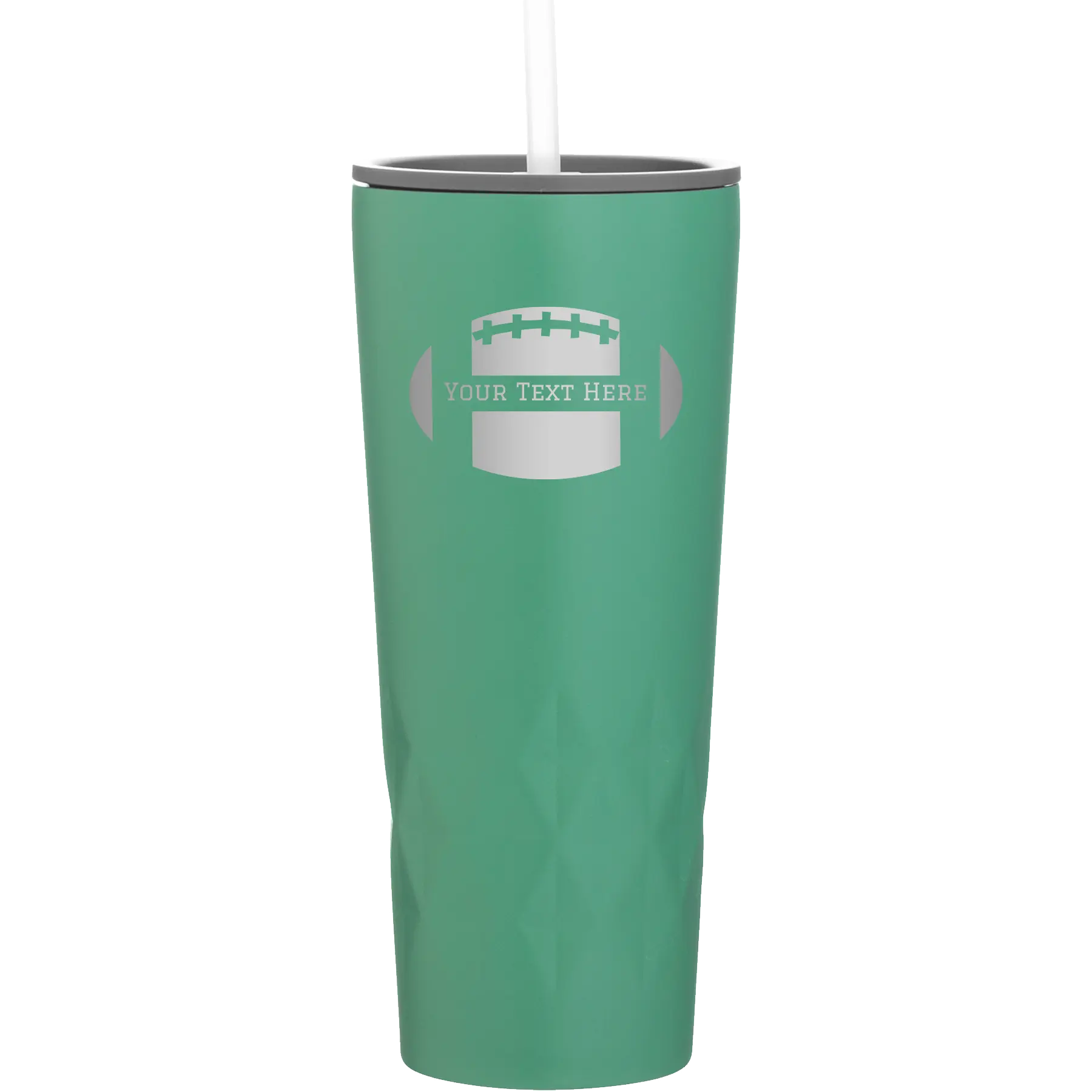 Personalized forage 20 oz vacuum insulated tumbler with 'Football' design
