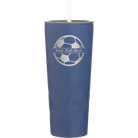 Personalized constellation 20 oz vacuum insulated tumbler with 'Soccer Ball' design