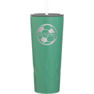 Personalized forage 20 oz vacuum insulated tumbler with 'Soccer Ball' design