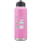 Personalized light purple 32 oz vacuum insulated water bottle with 'Teacher Grade' design