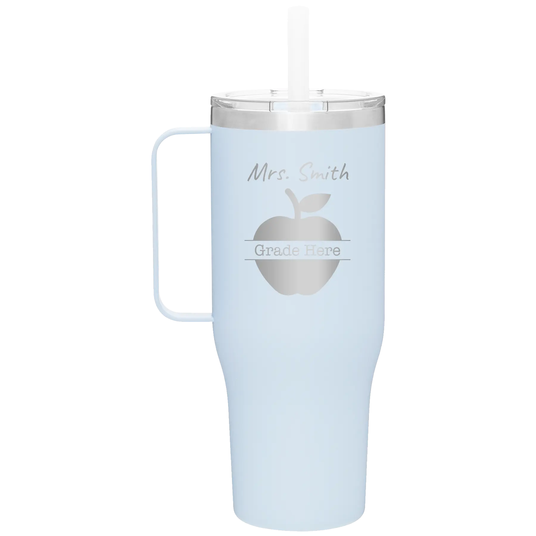 Personalized landfall 40 oz vacuum insulated tumbler mug with 'Teacher Grade' design