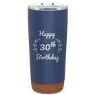 Personalized constellation 20 oz vacuum insulated tumbler with 'Happy Birthday' design