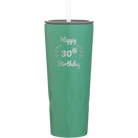 Personalized forage 20 oz vacuum insulated tumbler with 'Happy Birthday' design