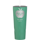 Personalized forage 20 oz vacuum insulated tumbler with 'Worlds Best Teacher' design