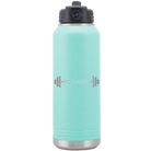 Personalized teal 32 oz vacuum insulated water bottle with 'WEIGHTS NAME' design