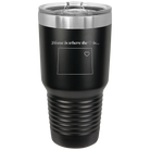 Laser etched black 30 oz vacuum insulated tumbler with 'Colorado Heart' design