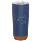 Laser etched constellation 20 oz vacuum insulated tumbler with 'Washington Heart' design