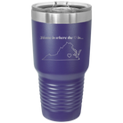 Laser etched purple 30 oz vacuum insulated tumbler with 'Virginia Heart' design