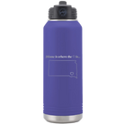 Laser etched purple 32 oz vacuum insulated water bottle with 'South Dakota Heart' design