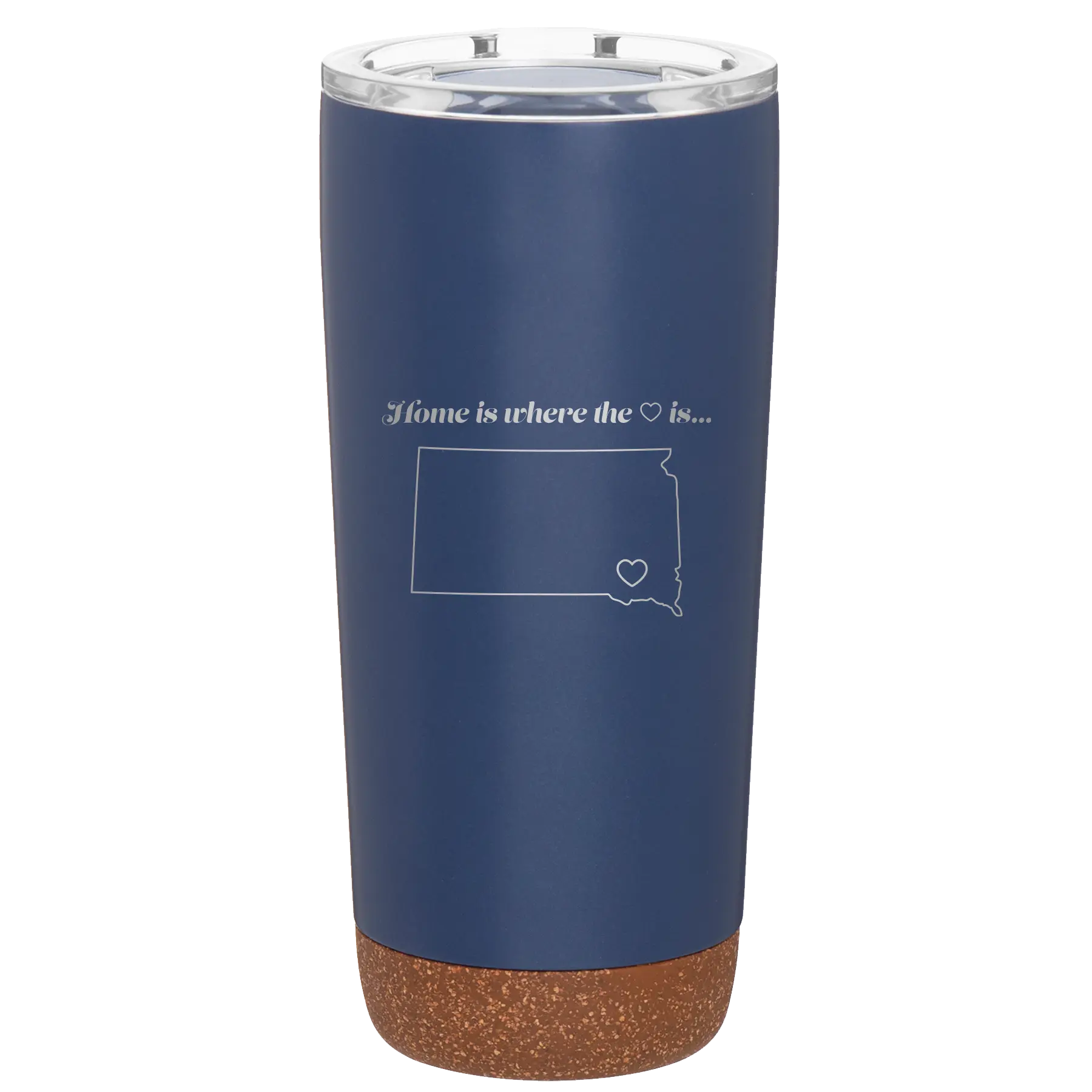 Laser etched constellation 20 oz vacuum insulated tumbler with 'South Dakota Heart' design
