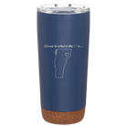 Laser etched constellation 20 oz vacuum insulated tumbler with 'Vermont Heart' design