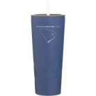 Laser etched constellation 20 oz vacuum insulated tumbler with 'South Carolina Heart' design