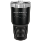 Laser etched black 30 oz vacuum insulated tumbler with 'North Carolina Heart' design
