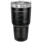Laser etched black 30 oz vacuum insulated tumbler with 'New York Heart' design