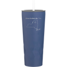 Laser etched constellation 20 oz vacuum insulated tumbler with 'New York Heart' design