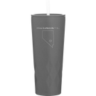 Laser etched slate 20 oz vacuum insulated tumbler with 'Nevada Heart' design