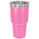Laser etched pink 30 oz vacuum insulated tumbler with 'New Mexico Heart' design