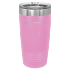 Laser etched light purple 20 oz vacuum insulated tumbler with 'Washington DC Heart' design