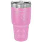 Laser etched light purple 30 oz vacuum insulated tumbler with 'Maryland Heart' design