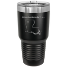 Laser etched black 30 oz vacuum insulated tumbler with 'Louisiana Heart' design