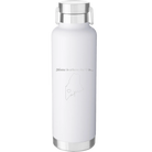 Laser etched white 24 oz vacuum insulated water bottle with 'Maine Heart' design