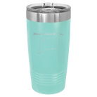 Laser etched teal 20 oz vacuum insulated tumbler with 'Connecticut Heart' design