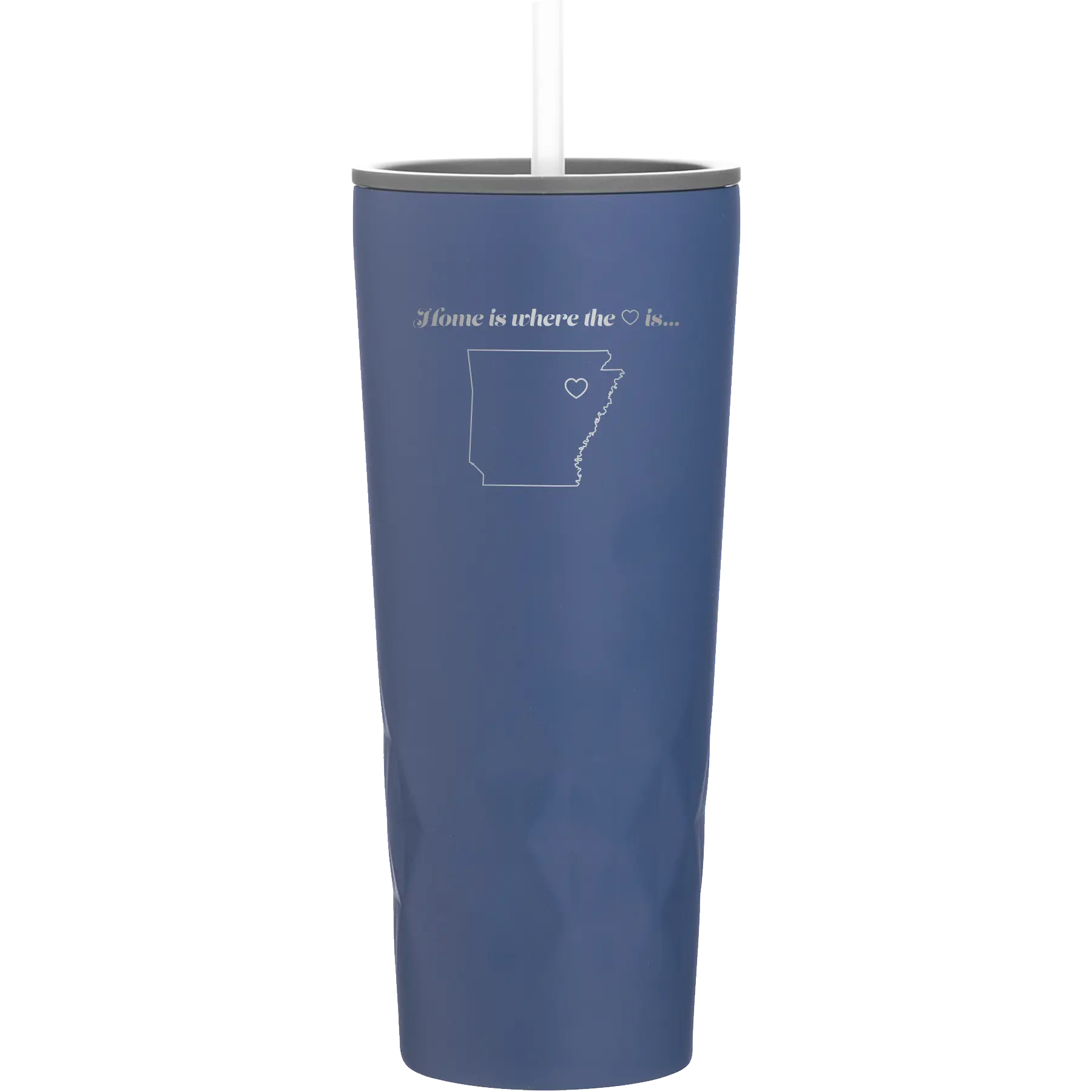 Laser etched constellation 20 oz vacuum insulated tumbler with 'Arkansas Heart' design