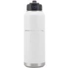 Laser etched white 32 oz vacuum insulated water bottle with 'Arizona Heart' design