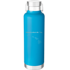 Laser etched aqua 24 oz vacuum insulated water bottle with 'Hawaii Heart' design