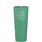 Personalized forage 20 oz vacuum insulated tumbler with 'Floral Bouquet with text' design