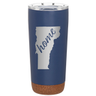 Laser etched constellation 20 oz vacuum insulated tumbler with 'Vermont Home' design