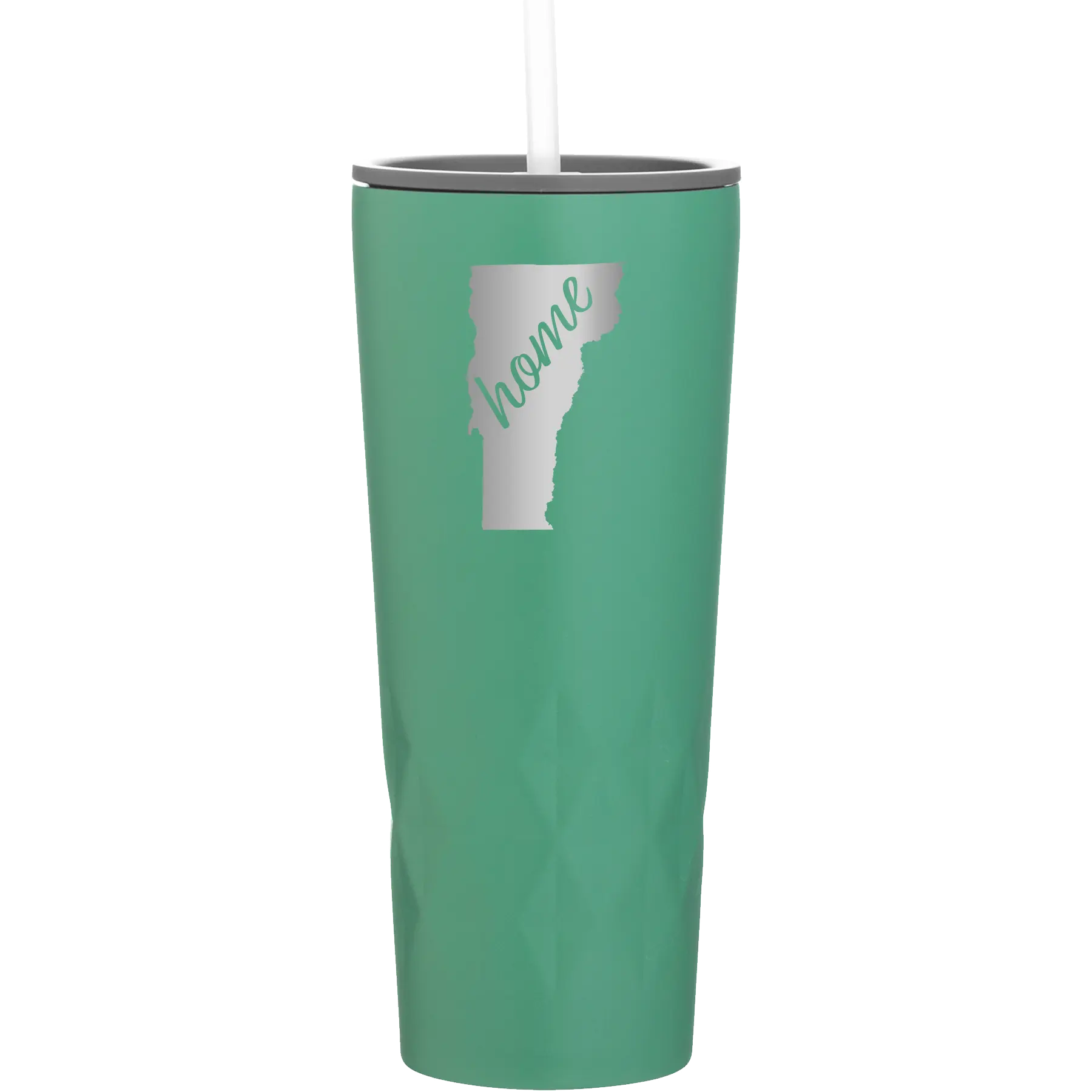 Laser etched forage 20 oz vacuum insulated tumbler with 'Vermont Home' design