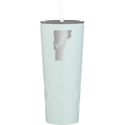 Laser etched meadow 20 oz vacuum insulated tumbler with 'Vermont Home' design