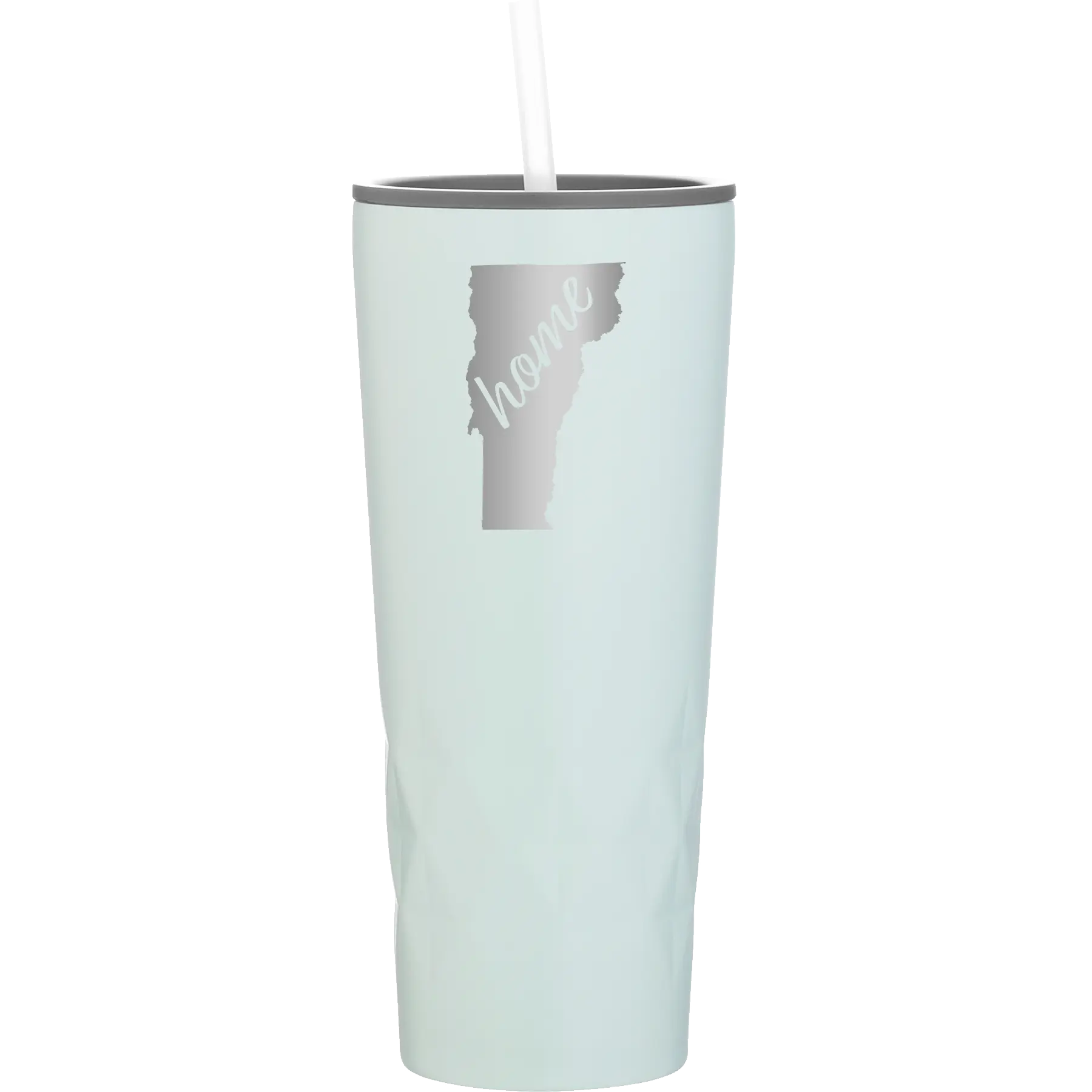 Laser etched meadow 20 oz vacuum insulated tumbler with 'Vermont Home' design