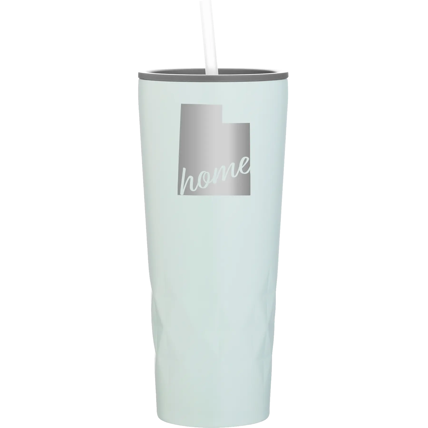 Laser etched meadow 20 oz vacuum insulated tumbler with 'Utah Home' design