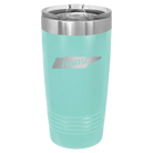 Laser etched teal 20 oz vacuum insulated tumbler with 'Tennessee Home' design